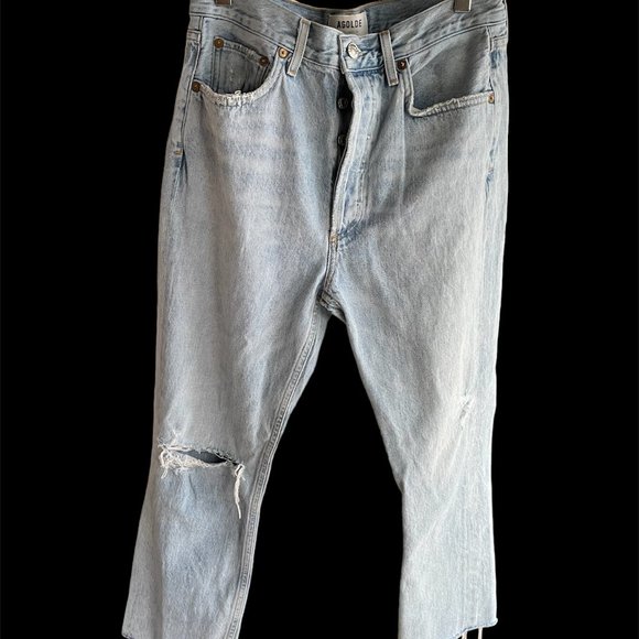 Agolde Riley Crop High Rise Straight  - Size 28 - Picture 2 of 8